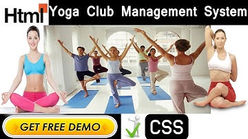 Yoga Club Management System Project in HTML | CSS | JAVASCRIPT - College Projects for CS
