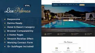 Las Palmas | Hotel and Resort HTML5 Template | Themeforest Website Templates and Themes