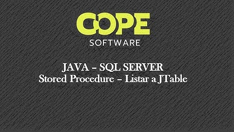 Stored Procedure desde JAVA - Listar a JTable