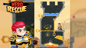 Hero Rescue - The REAL puzzle game/ Rescue princess - Gameplay Walkthrough Level 1-20 on