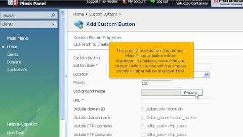 micfo | how to create a custom button in Plesk reseller control panel
