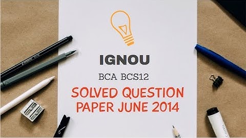 Bcs-012 basic mathematics June 2014 | Ignou bcs012 solved question paper | SelfStudies