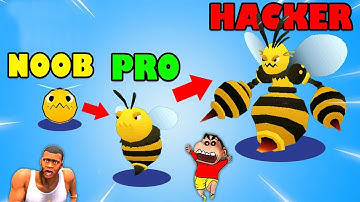 NOOB vs PRO vs HACKER in EVOLUTION COLLECT and EVOLVE with SHINCHAN and CHOP