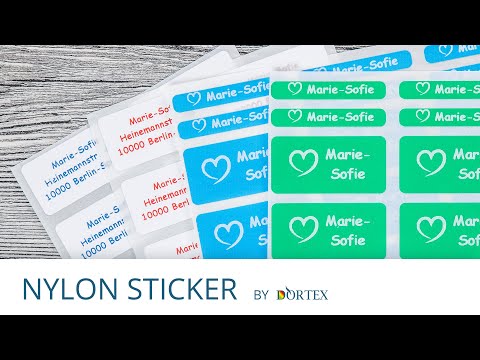 Zelfklevende nylon stickers zelf ontwerpen