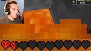 NEAR DEATH IN HARDCORE MINECRAFT | Stream Highlight