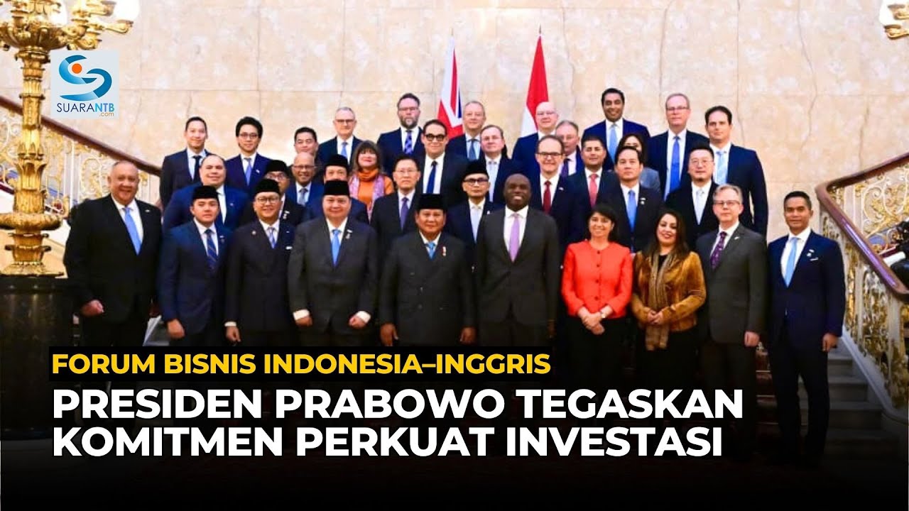 Presiden Prabowo Hadiri Forum Bisnis dan Investasi Indonesia–Inggris di Lancaster House