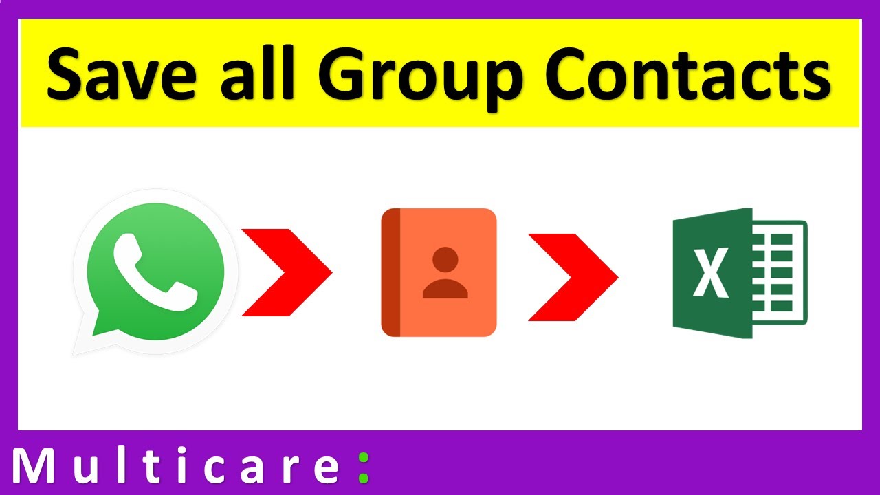 How To Save All Contacts From Whatsapp Group In Excel Youtube