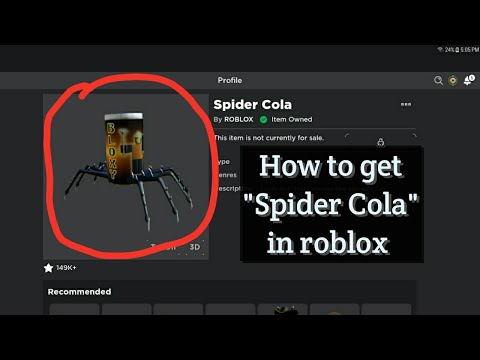 how to get spider cola on roblox