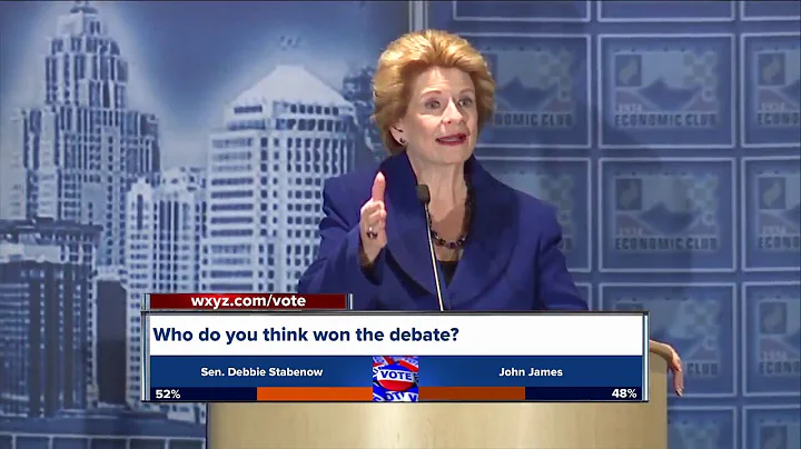 Debbie Stabenow & John James face off in Senate debate