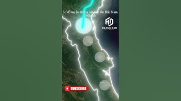 Sơ đồ tuyến đường sắt cao tốc Bắc Nam