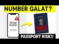 Mobile Number Galat Hai? Passport Risk Mein !!
