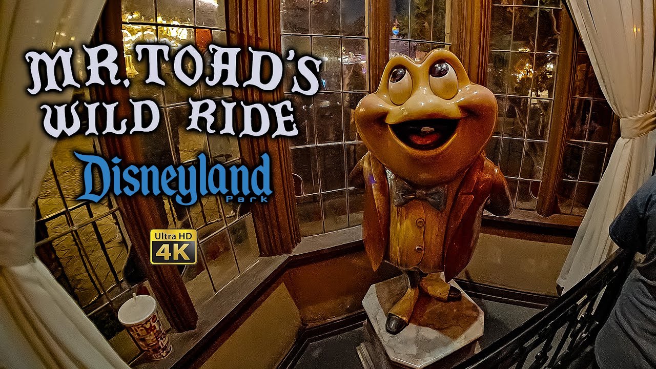 Mr Toad's Wild Ride On Ride Low Light 4K POV Disneyland 2024 06 13 ...