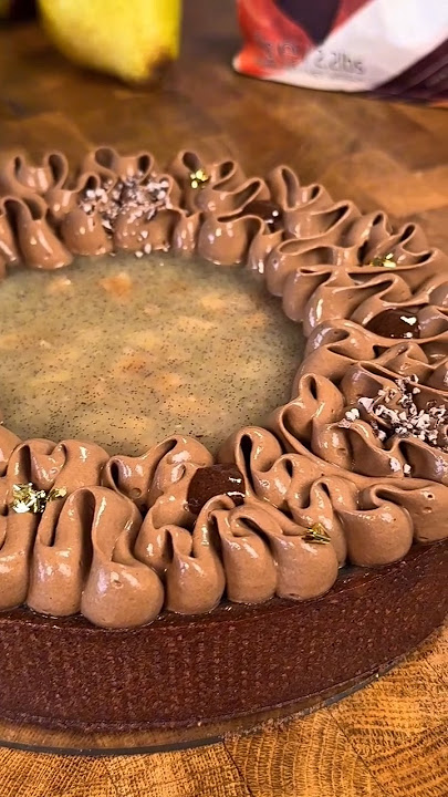Chocolate pear tart 🍐🍫😋