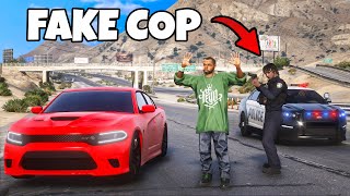 I became a FAKE COP In GTA 5 RP..