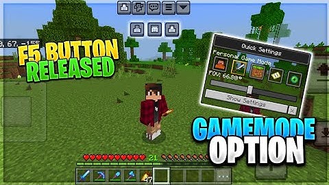 Finally🤩F5 button is Released for Minecraft pocket edition 1.20