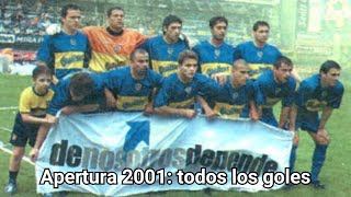 Todos los goles de Boca en el Torneo Apertura 2001