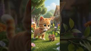The Little Cat with a Big Heart 🐱❤️ | A Cute Cat Story with a Moral | 3D Cartoon Shorts