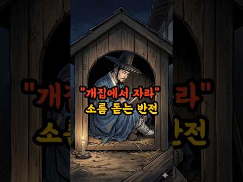 개집에서 자고 장원급제한 충격 실화 #역사 #소름 ##야담실록  #인생교훈 #실화이야기