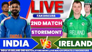 🔴Ind vs Ire 2nd T20 2026 IRE BAT | India vs Ireland Live Cricket Analysis & Fan Chat | Sports Khabar