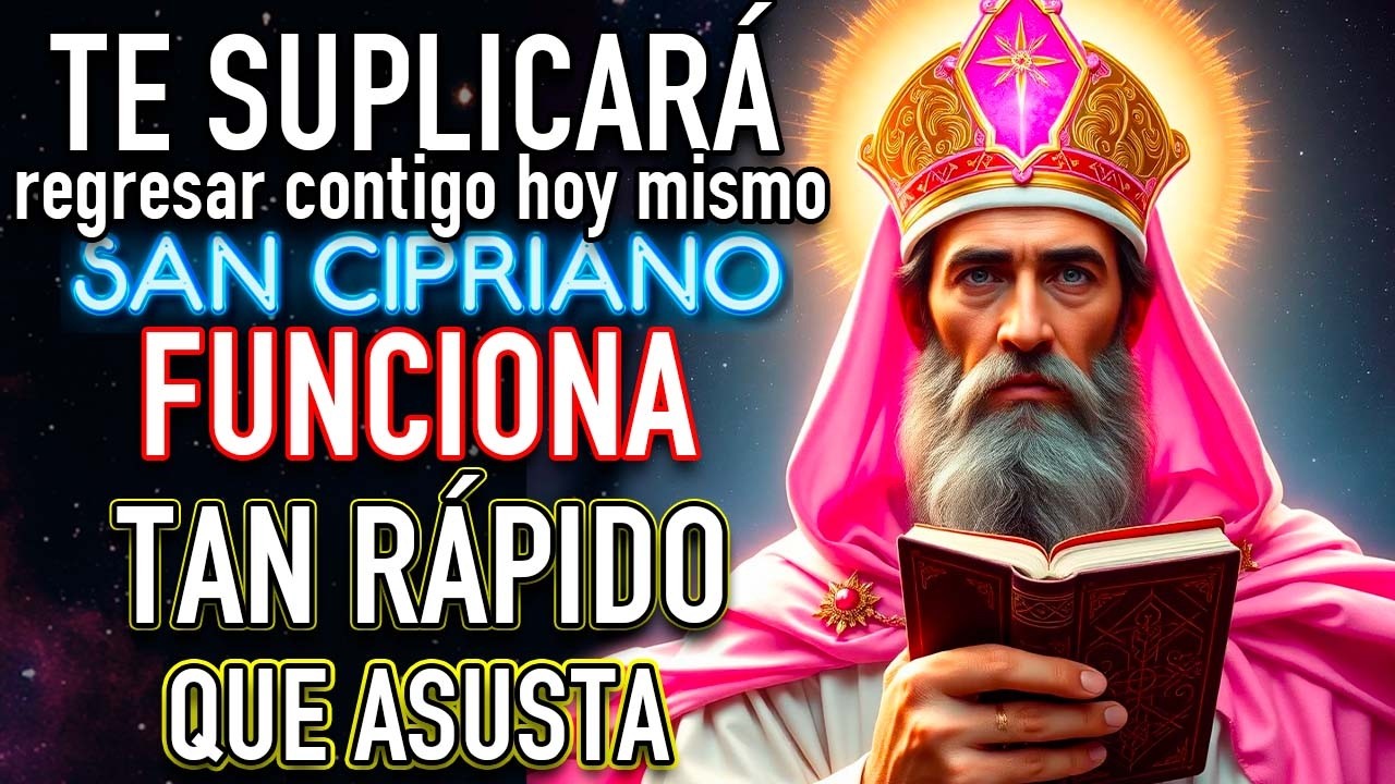 DESESPERO TOTAL con esta Oración a SAN CIPRIANO LE TRAE a PIES DOMINADO MANSO ENAMORADO 1000% EFICAZ
