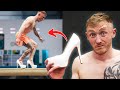 Olympian tries Advanced Gymnastics in HIGH HEELS!?