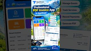 Create Professional PDF Invoices with AppSheet ⚡ #shorts