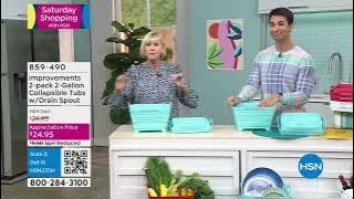 Improvements 2pack 2Gallon Collapsible Tubs with Drain S...