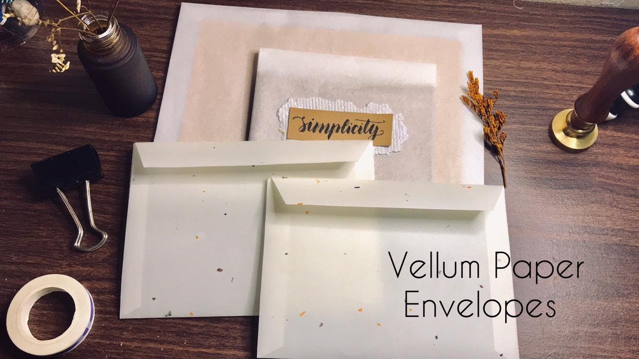 Vellum envelopes  Vellum envelope, Envelope design, Diy envelope