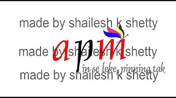 ASMI PRINT & MERCHANDISE PVT LTD. LOGO ANIMATION (APM)