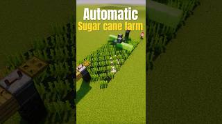 This Sugar Cane Farm Harvests Itself… (Flying Machine Tutorial) #minecraft #minecraftcrops