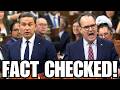 Pierre Poilievre FACT CHECKS Carney's Minister In Front Of Entire House