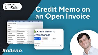 NetSuite Tutorial | Apply a Credit Memo on an Open Invoice