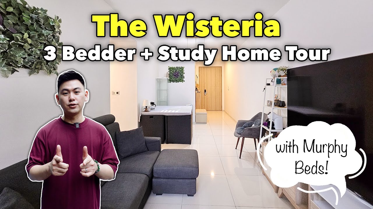 Home Tour: 3 Bedroom + Study at The Wisteria Condominium (Yishun)! | LoukProp Homes Singapore