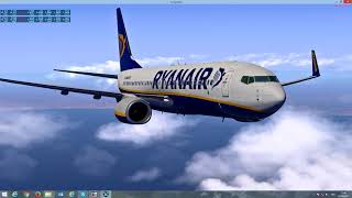 X Plane 11 B737 800X V3 06P CRZ EGKK LEBL