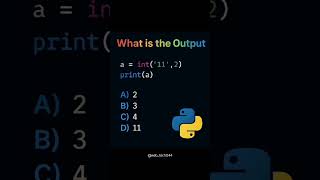 Comment your answer 👇#programmingguide #codingforbeginners #pythonprogramming #explore#codingtips