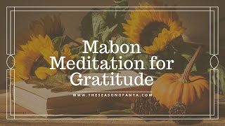 Mabon Guided Meditation Autumn Equinox Guided Meditation Mabon Meditation