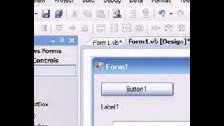 How to switch between [design] and [code] in VB 2008