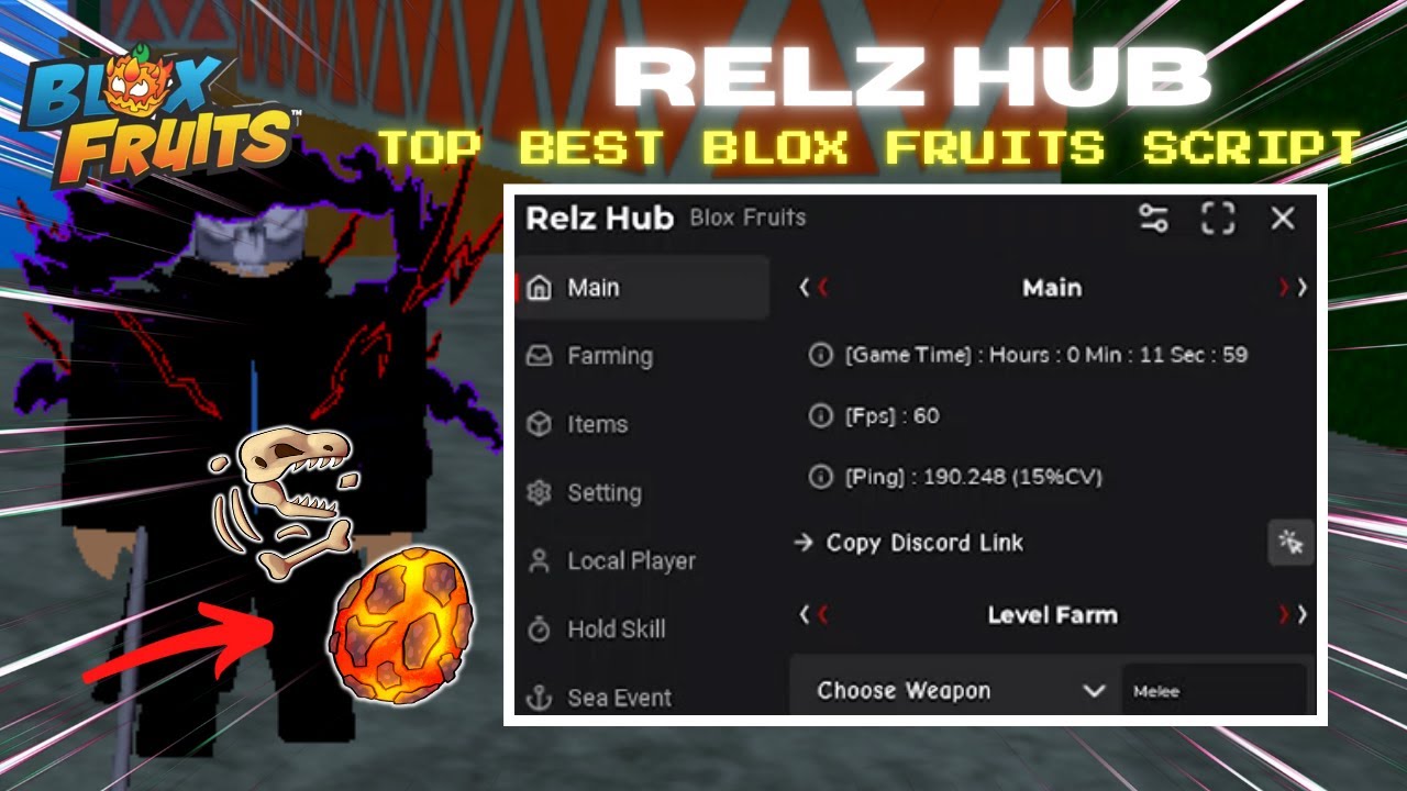 Best Blox Fruits Script | Relz Hub | Auto Farm, Fast Attack, Devil ...