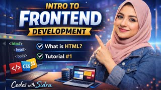What is HTML? | Frontend Web Development Course with AI (Beginner 2026) | Tutorial 1 #codeswithsidra What Is Html Full Stack Web Development Course With Ai Beginner 2026 Tutorial 1