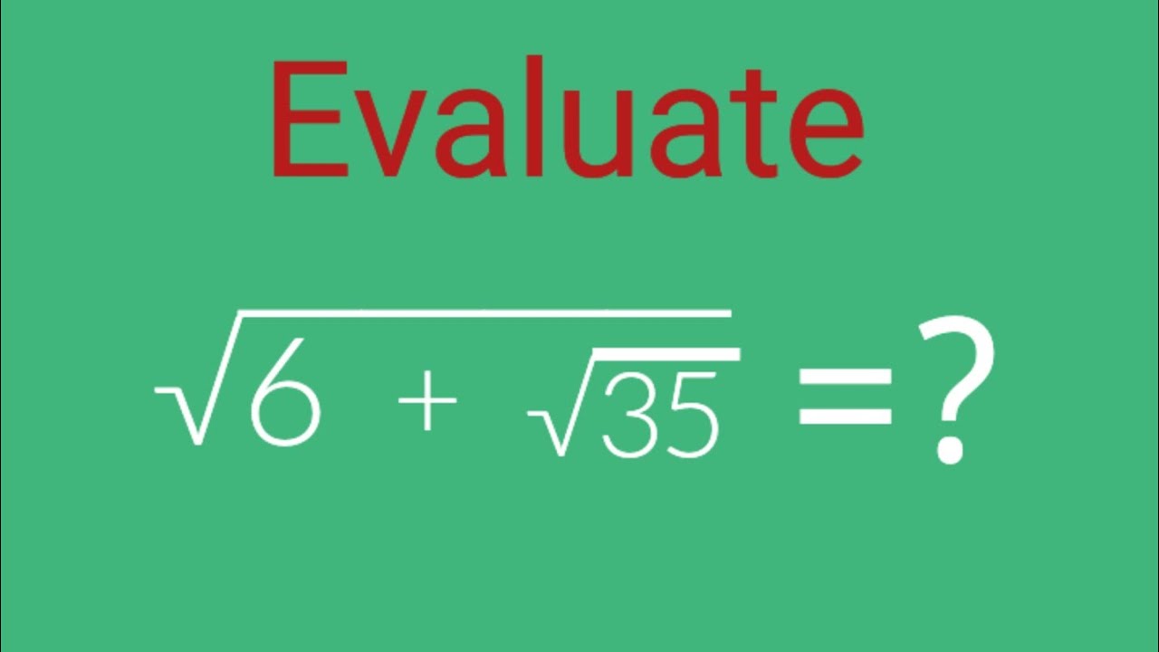 A Nice Algebra Math Simplification/How to do Evaluate? - YouTube