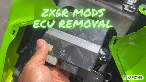 Kawasaki ninja 636-ECU Removal