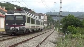 En la estación de Barbantes y  en Orense