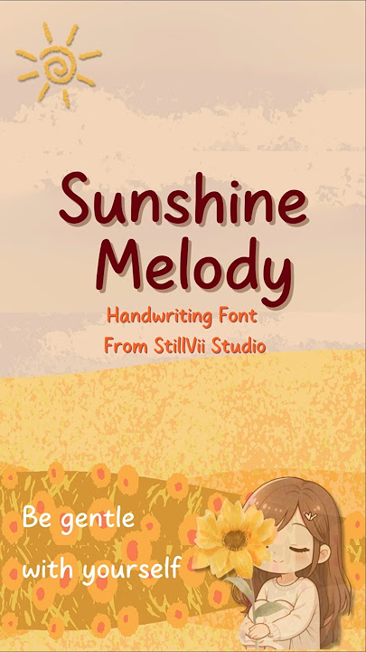 A Font That Feels Like Sunshine | Sunshine Melody Handwriting Font #digitalfonts #art #brandingfont
