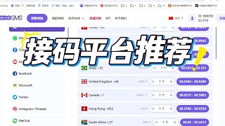 手机短信验证码接码平台哪个性价高
