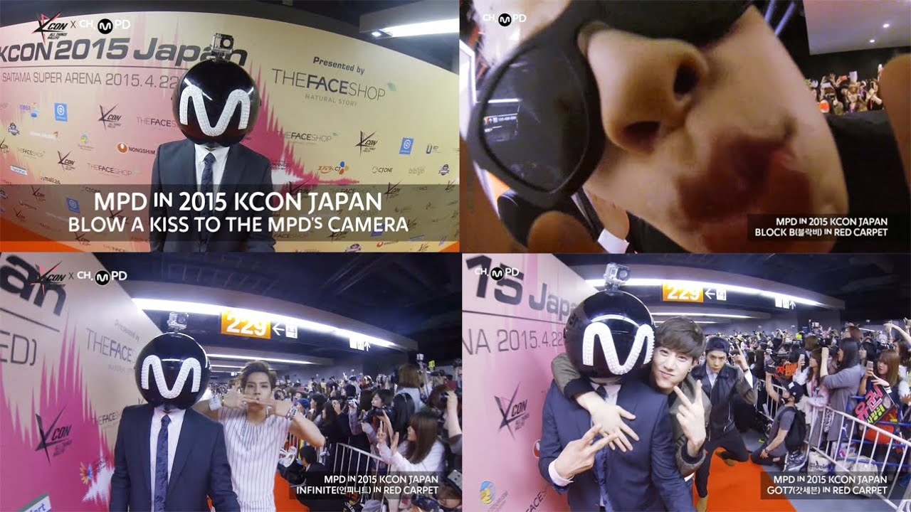 [MPD in 2015 KCON] 150422 BLOW A KISS TO THE CAMERA in red carpet