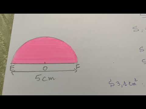 مساحة القرص نصف القرص ربع القرص تمرين مساحة القرص و مساحة المثلث
