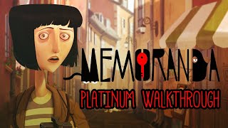 Memoranda - Platinum Walkthrough. Full Game & Trophy Guide. PS4