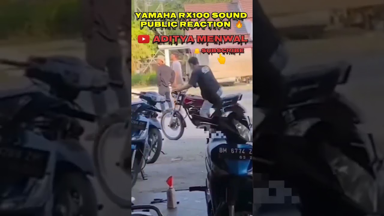 YAMAHA RX100 EXHAUST SOUND PUBLIC SHOCKING REACTION 😱 || RX100 PUBLIC REACTION