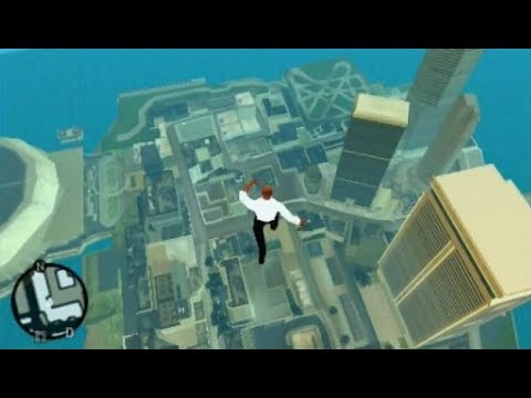 Gta Vcs Psp版 裏技 超高度からのスカイダイビング 一番高いビルに降りると Youtube