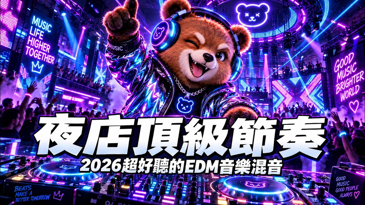 ⚡ 夜店頂級節奏!重低音派對EDM|Neon Club Party Mix 2026